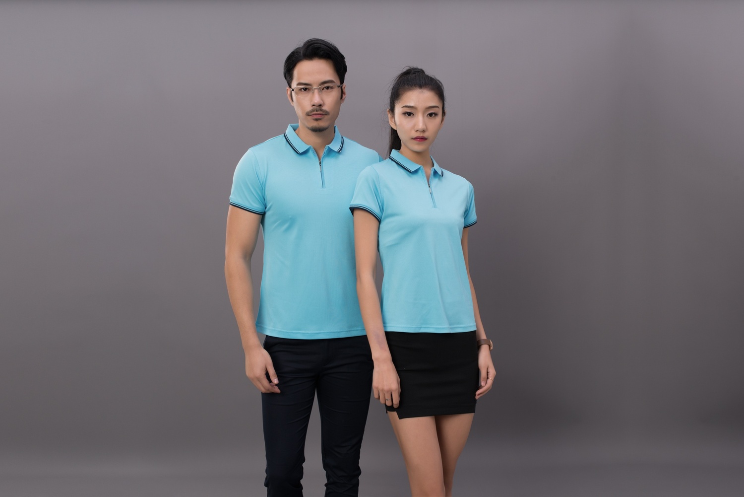 夏季短袖t恤翻领工作服定制团体服文化衫diy刺绣印字hl2868 - 秦明实