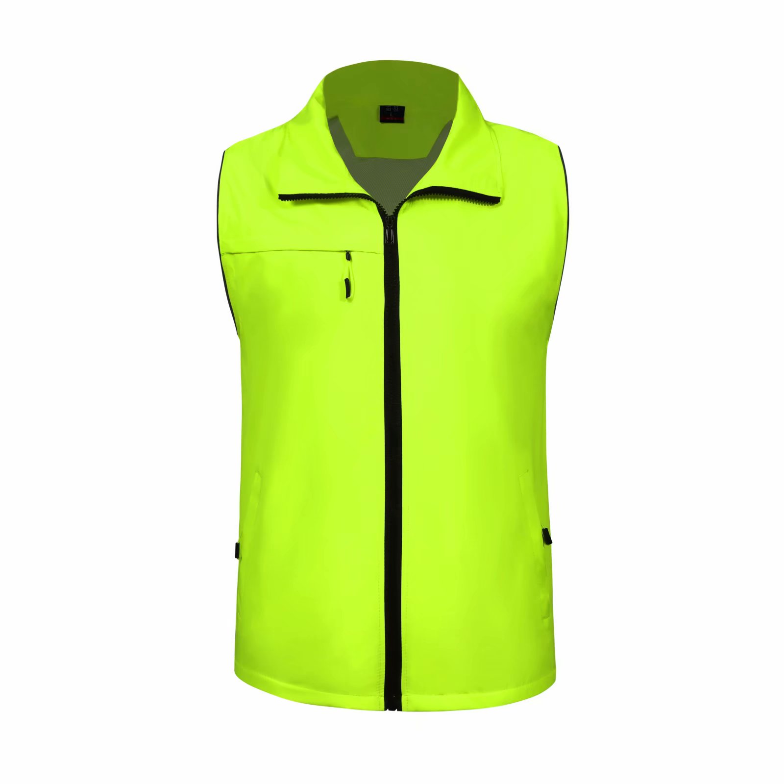 高档反光条拉链口袋款马甲dj-cf705